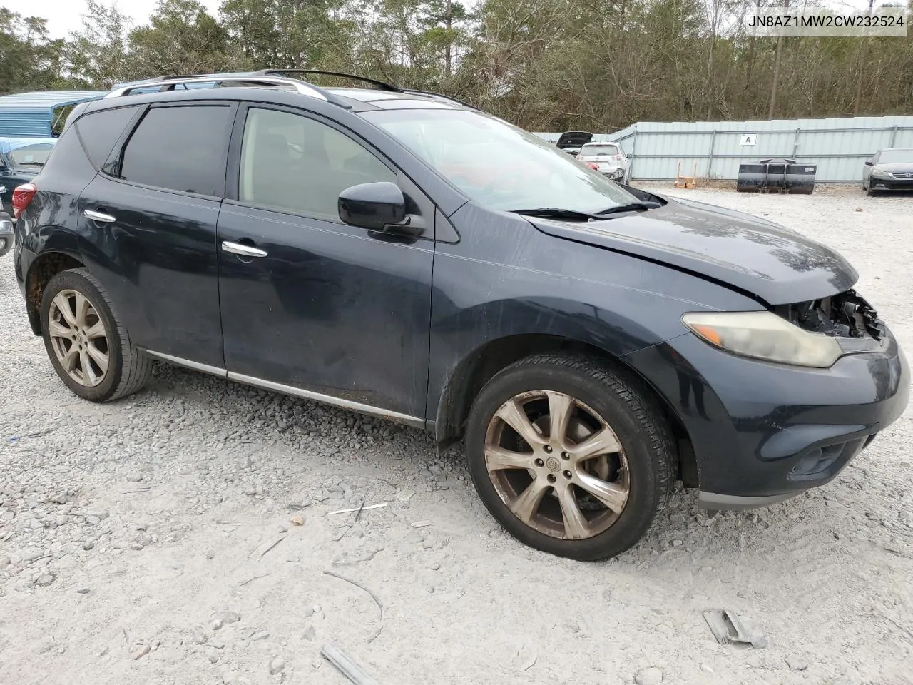 2012 Nissan Murano S VIN: JN8AZ1MW2CW232524 Lot: 77960694