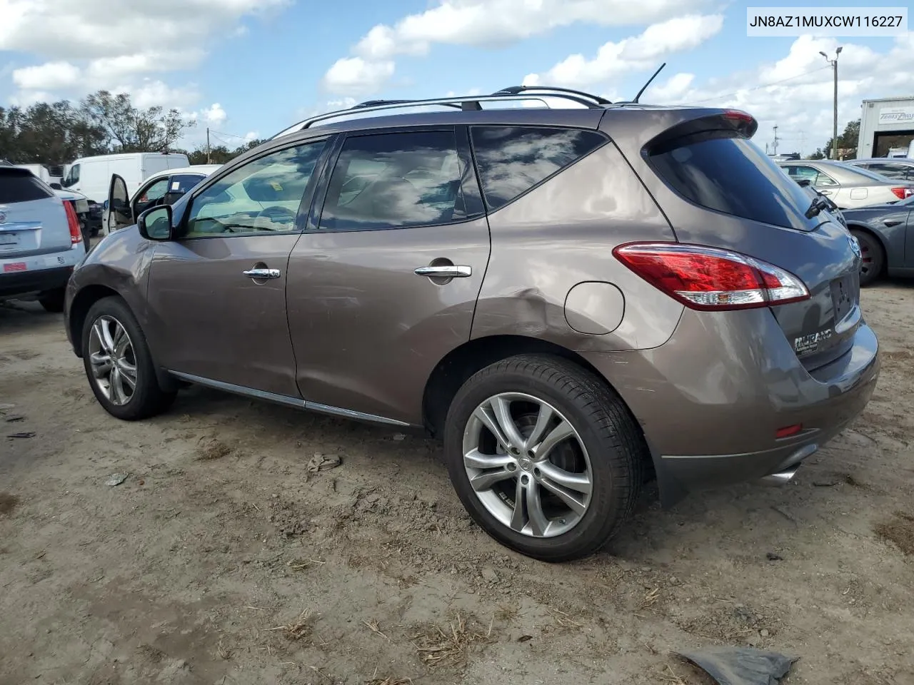 2012 Nissan Murano S VIN: JN8AZ1MUXCW116227 Lot: 78481434