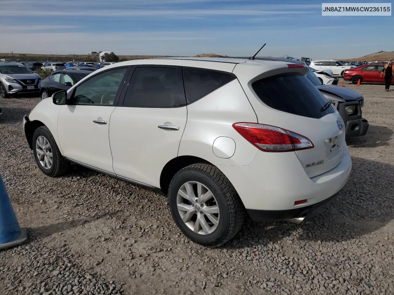 2012 Nissan Murano S VIN: JN8AZ1MW6CW236155 Lot: 78843474