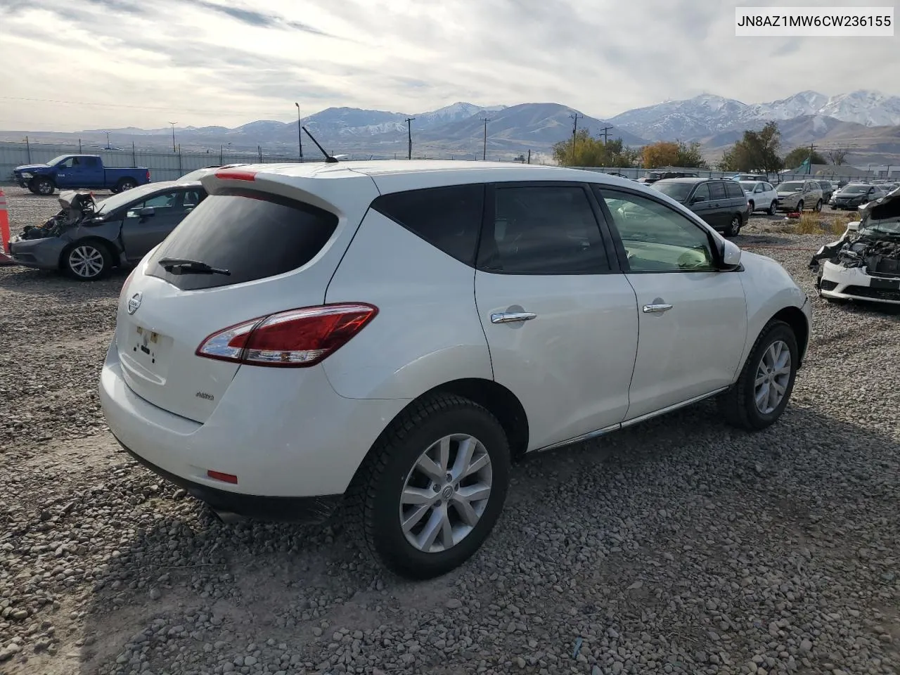 2012 Nissan Murano S VIN: JN8AZ1MW6CW236155 Lot: 78843474