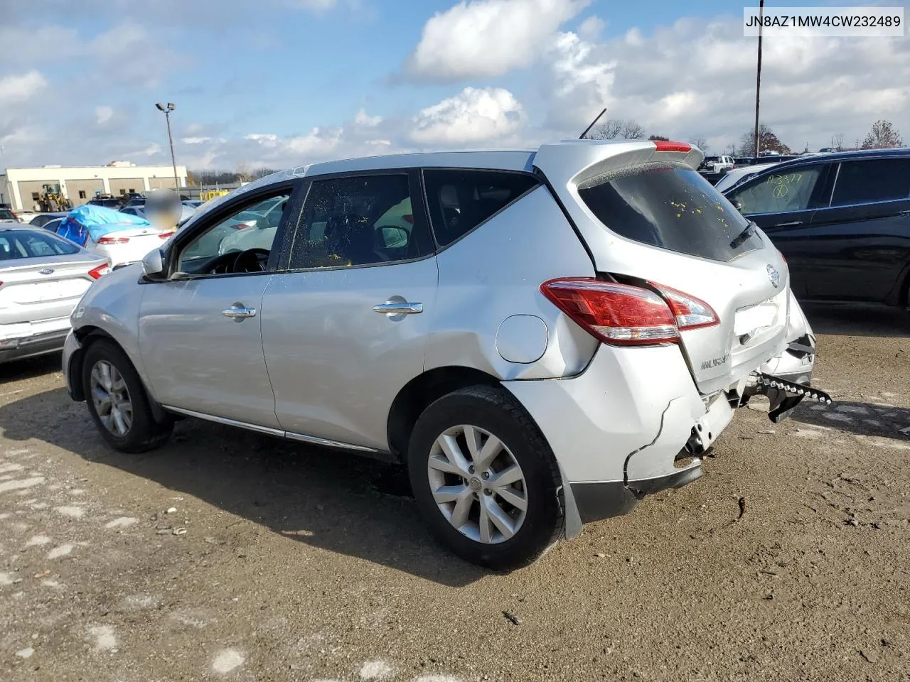 2012 Nissan Murano S VIN: JN8AZ1MW4CW232489 Lot: 79608154