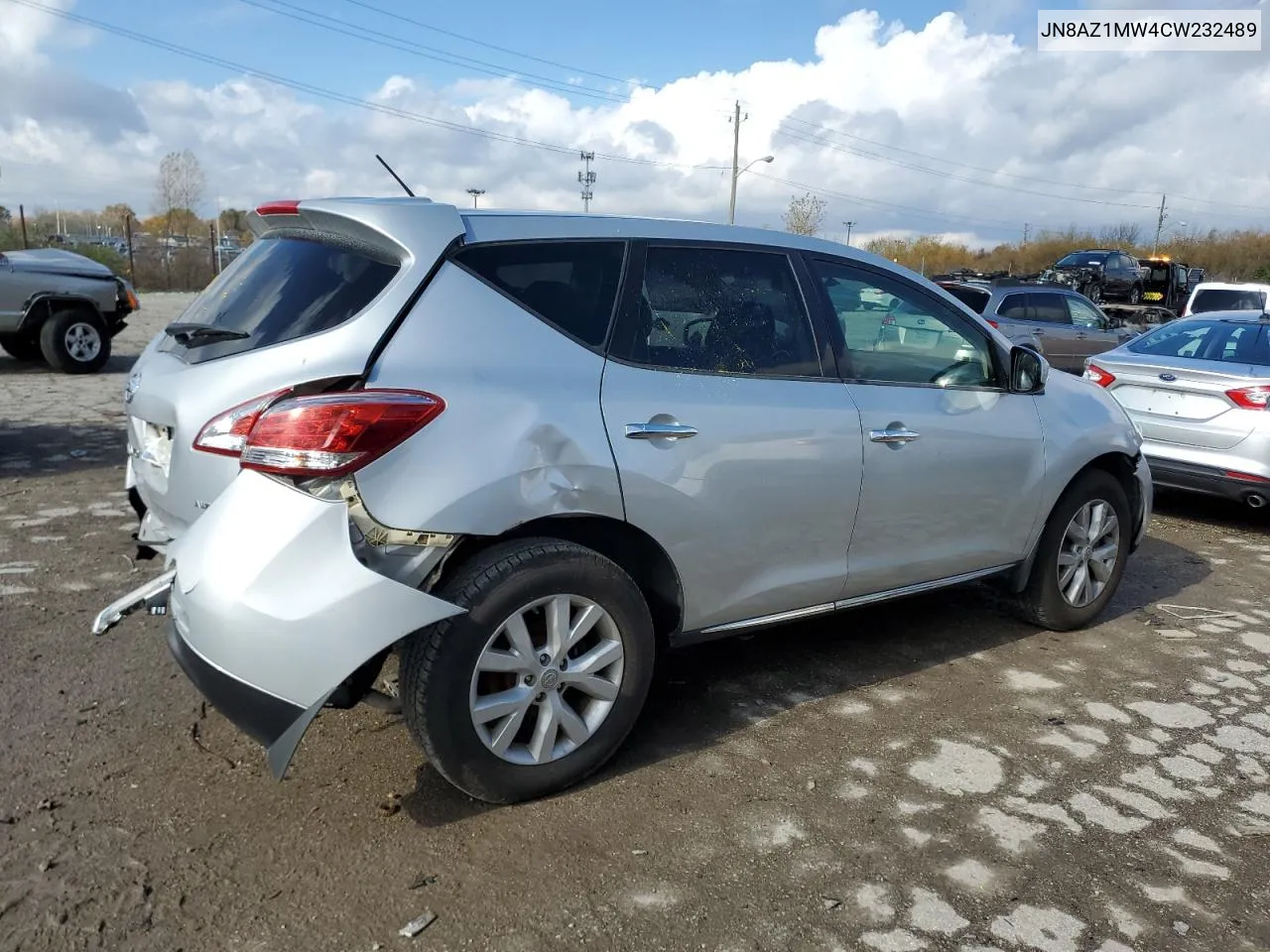 2012 Nissan Murano S VIN: JN8AZ1MW4CW232489 Lot: 79608154