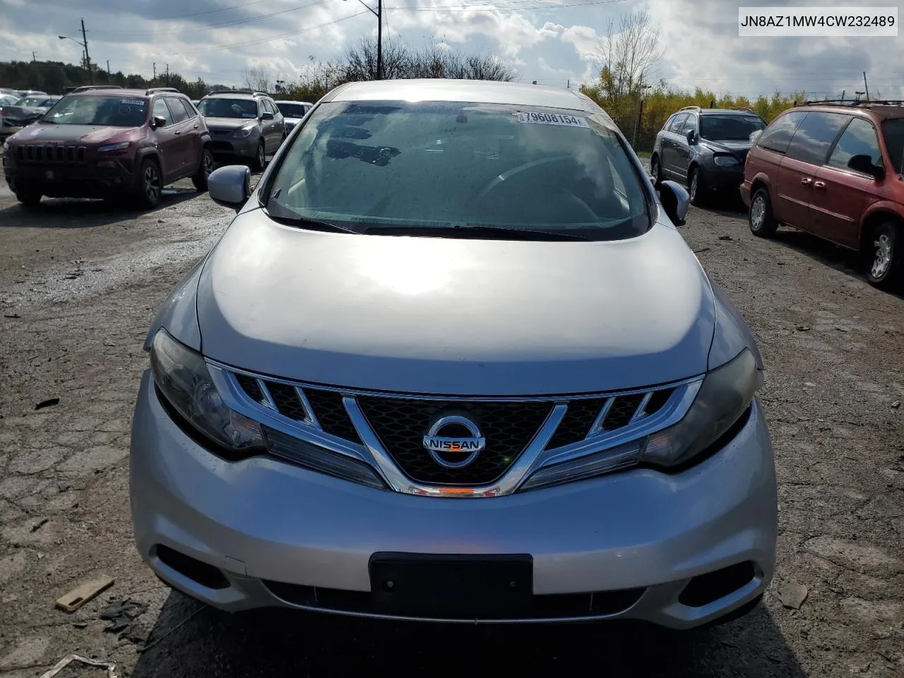 2012 Nissan Murano S VIN: JN8AZ1MW4CW232489 Lot: 79608154