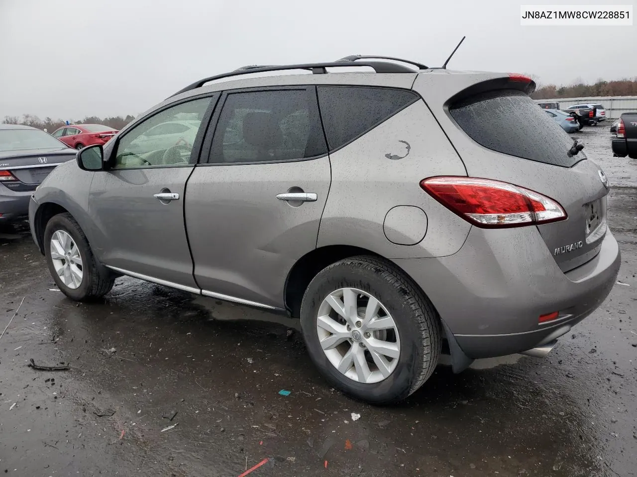 2012 Nissan Murano S VIN: JN8AZ1MW8CW228851 Lot: 79860874