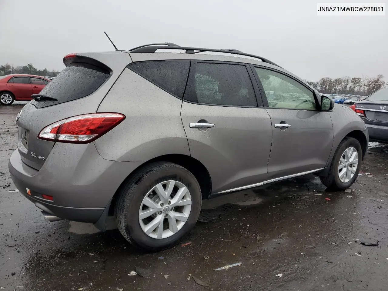 2012 Nissan Murano S VIN: JN8AZ1MW8CW228851 Lot: 79860874