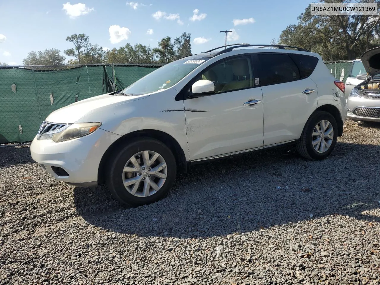 2012 Nissan Murano S VIN: JN8AZ1MU0CW121369 Lot: 80350984