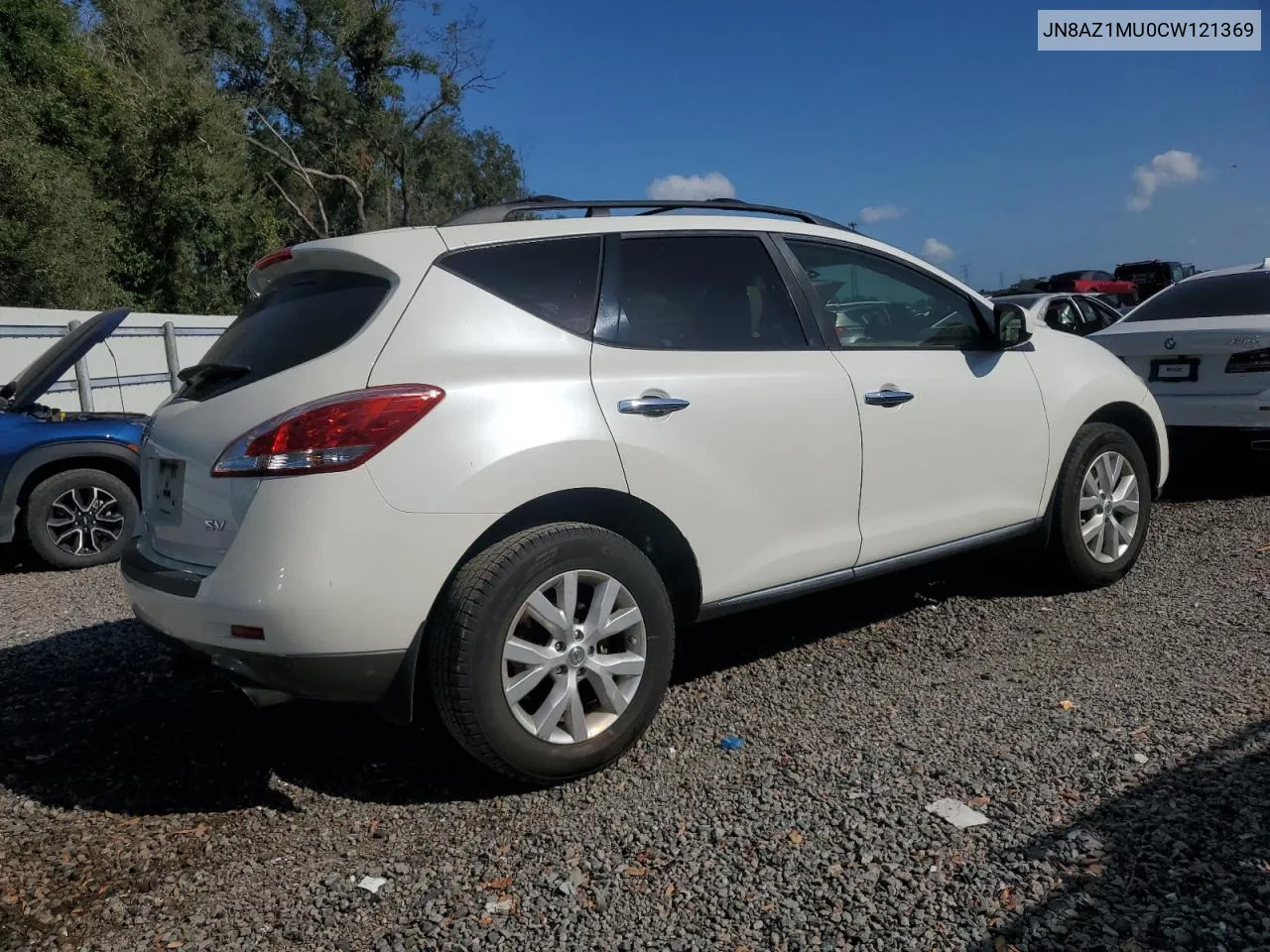 2012 Nissan Murano S VIN: JN8AZ1MU0CW121369 Lot: 80350984