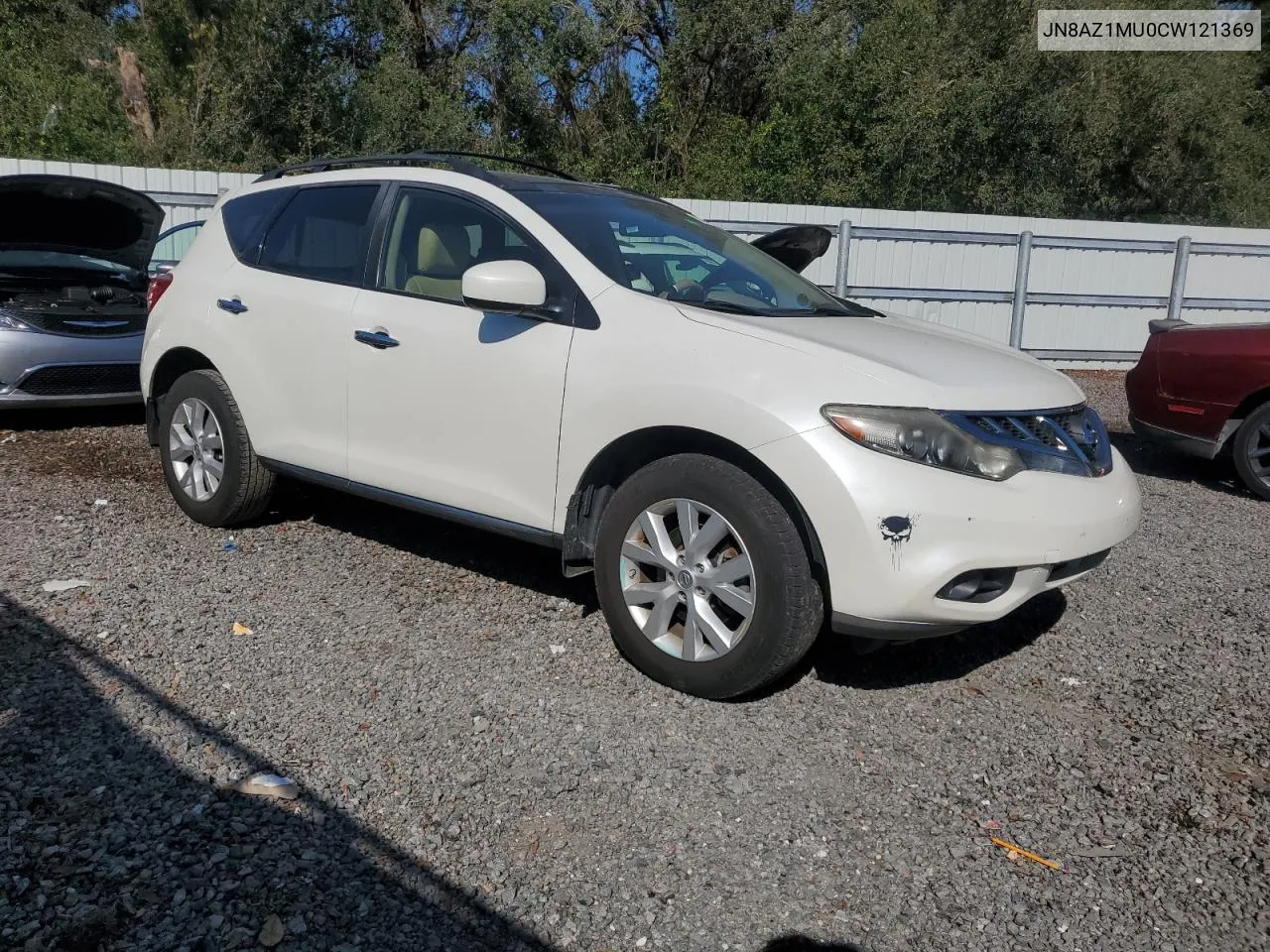 2012 Nissan Murano S VIN: JN8AZ1MU0CW121369 Lot: 80350984