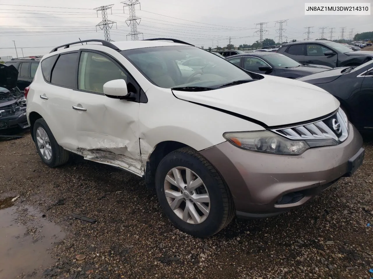 2013 Nissan Murano S VIN: JN8AZ1MU3DW214310 Lot: 67401144