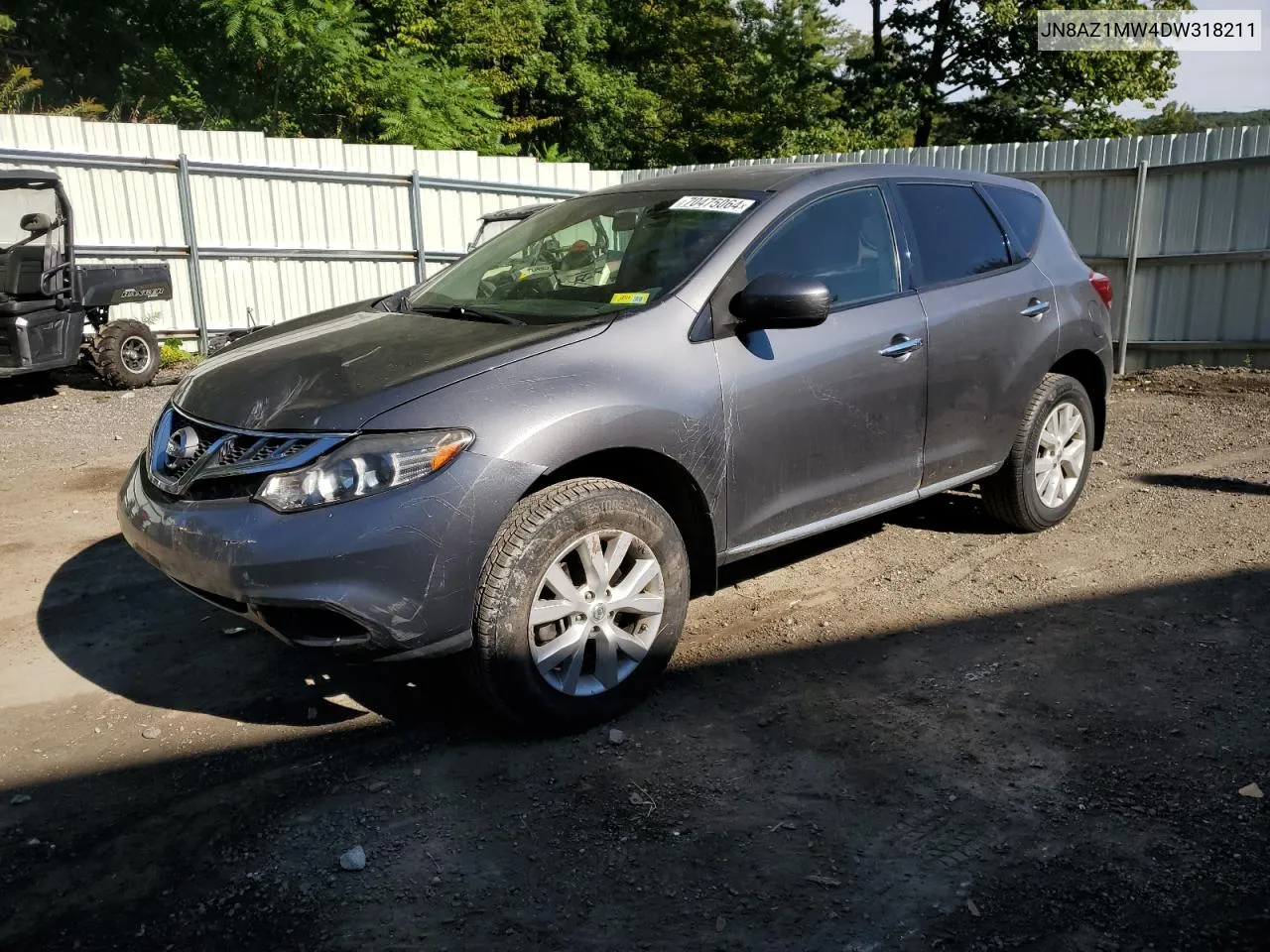 2013 Nissan Murano S VIN: JN8AZ1MW4DW318211 Lot: 70475064