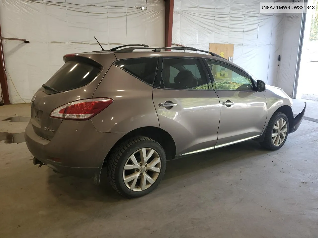 2013 Nissan Murano S VIN: JN8AZ1MW3DW321343 Lot: 70964424