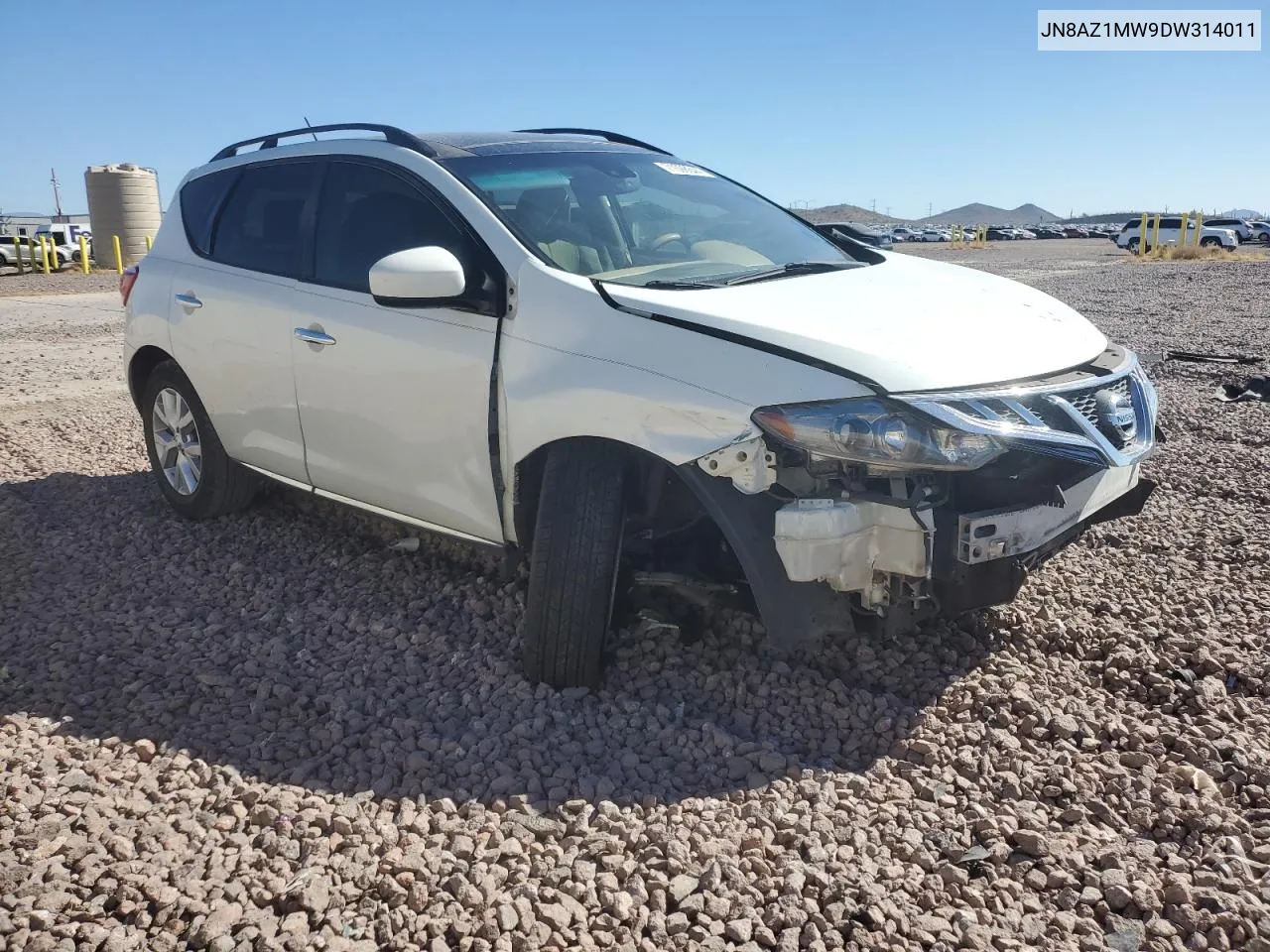 2013 Nissan Murano S VIN: JN8AZ1MW9DW314011 Lot: 71598644