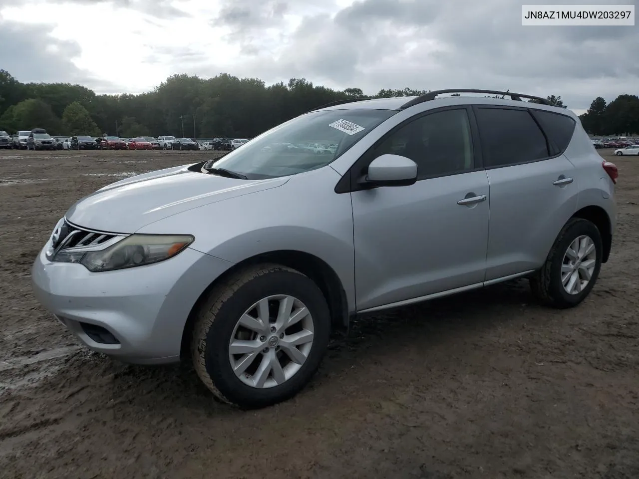 2013 Nissan Murano S VIN: JN8AZ1MU4DW203297 Lot: 71883804