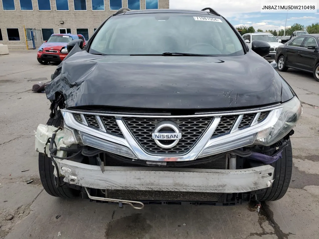 2013 Nissan Murano S VIN: JN8AZ1MU5DW210498 Lot: 71981554