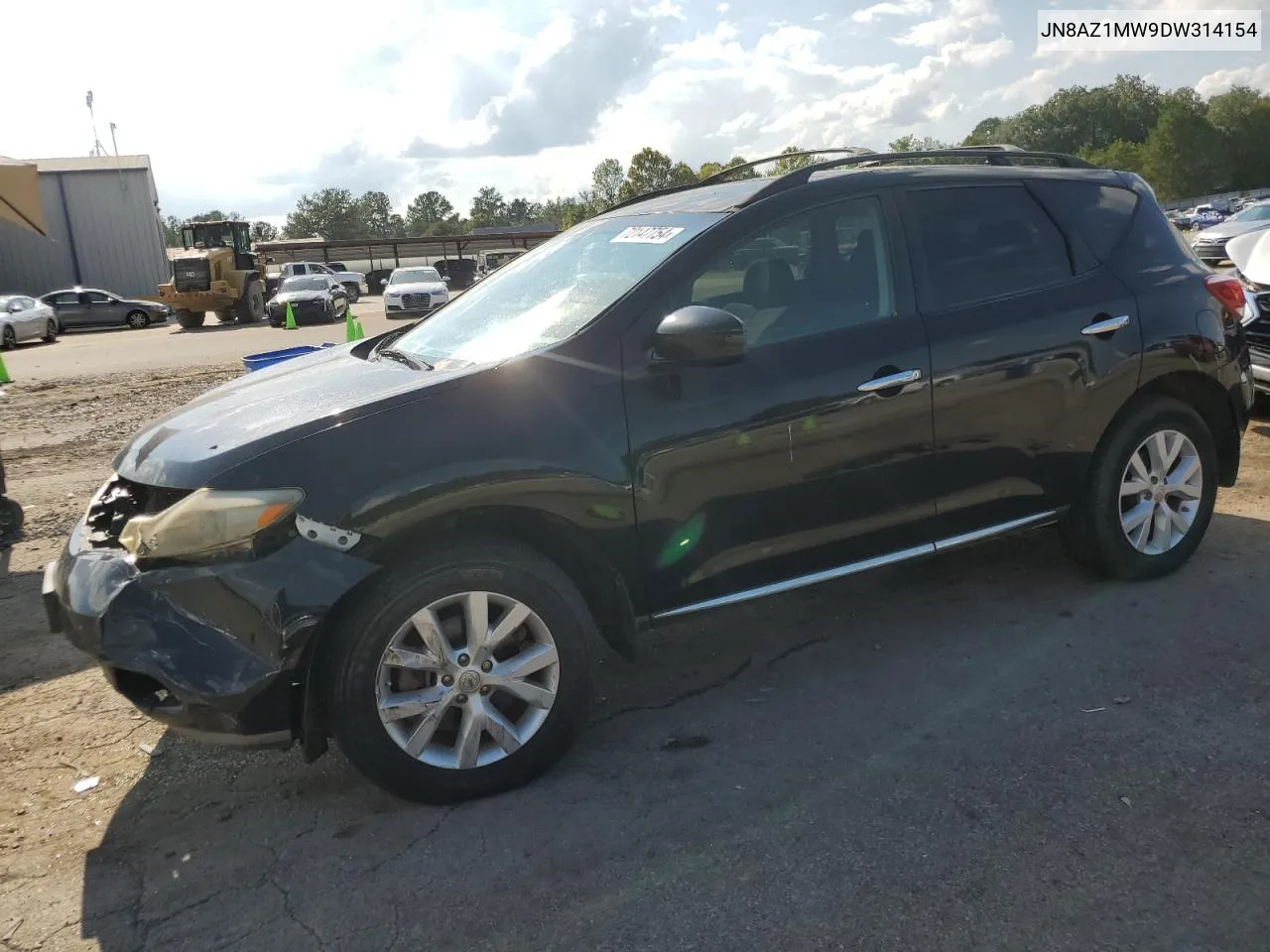 JN8AZ1MW9DW314154 2013 Nissan Murano S