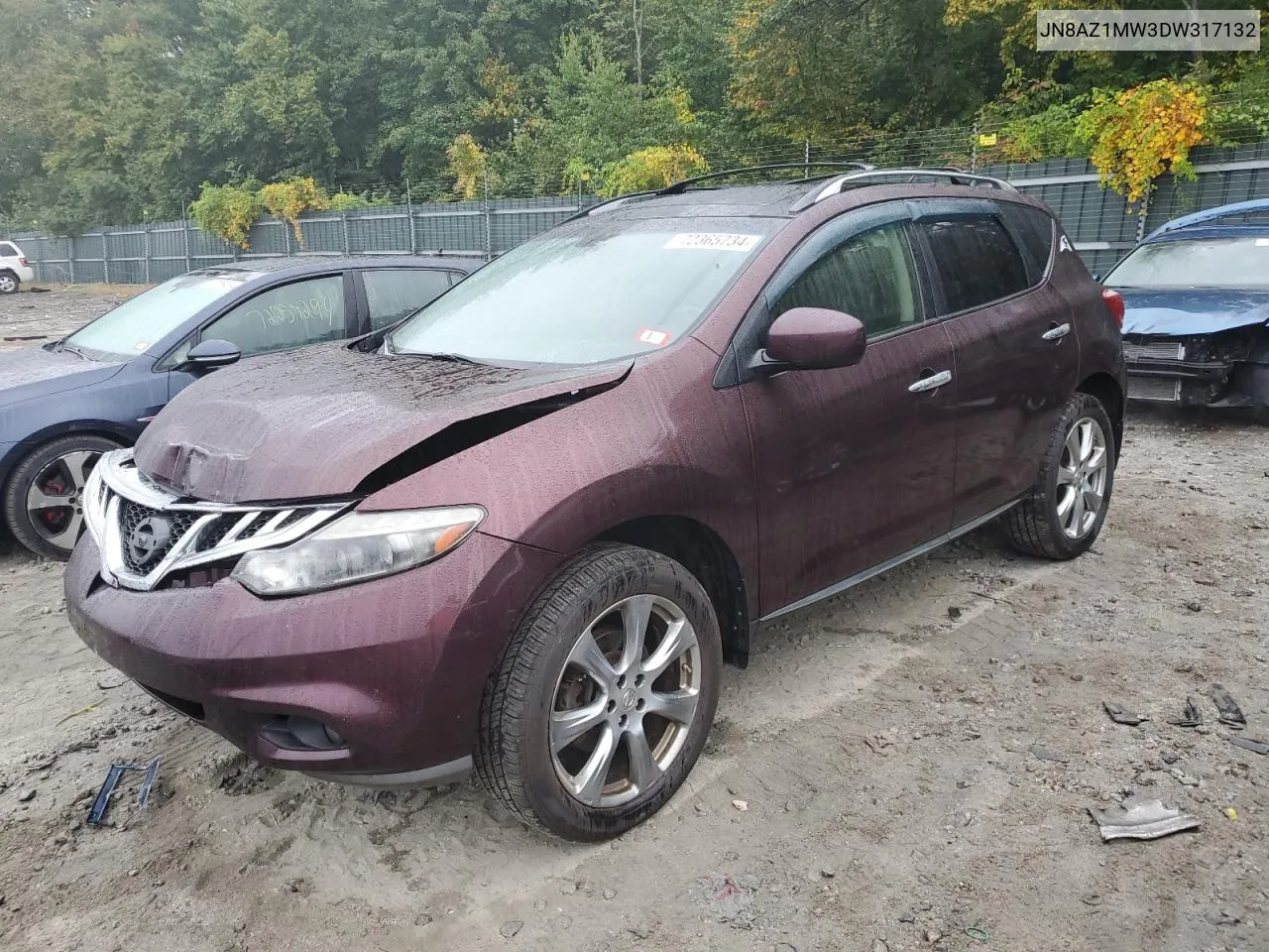 JN8AZ1MW3DW317132 2013 Nissan Murano S