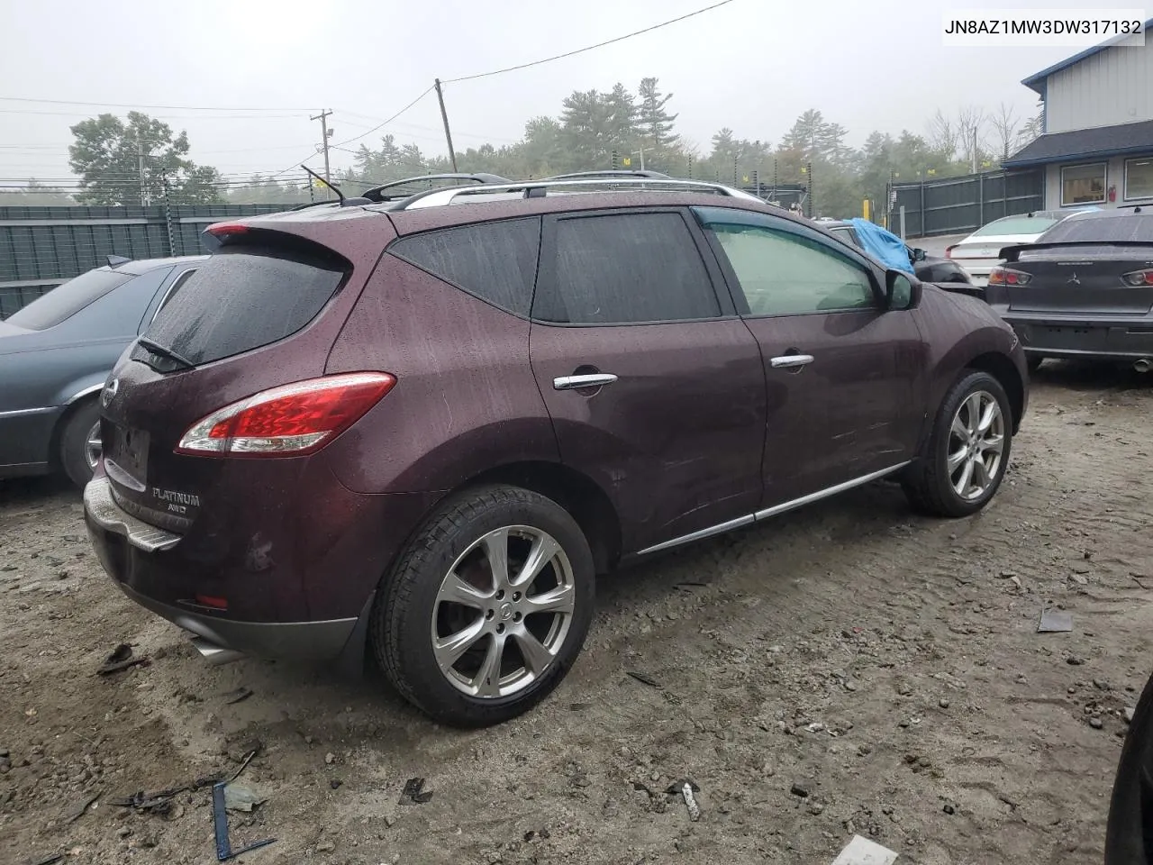 2013 Nissan Murano S VIN: JN8AZ1MW3DW317132 Lot: 72365734