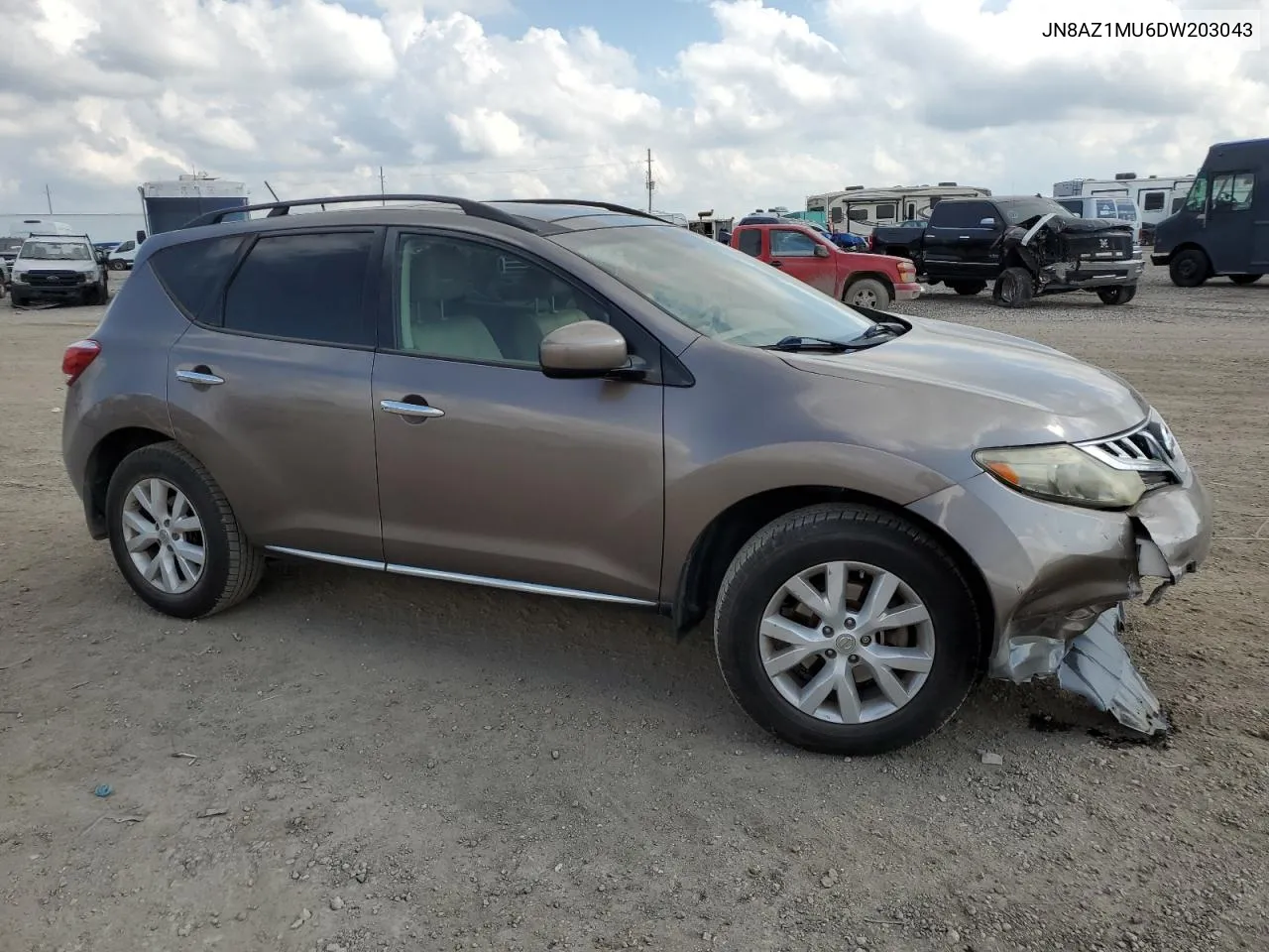 2013 Nissan Murano S VIN: JN8AZ1MU6DW203043 Lot: 72602414