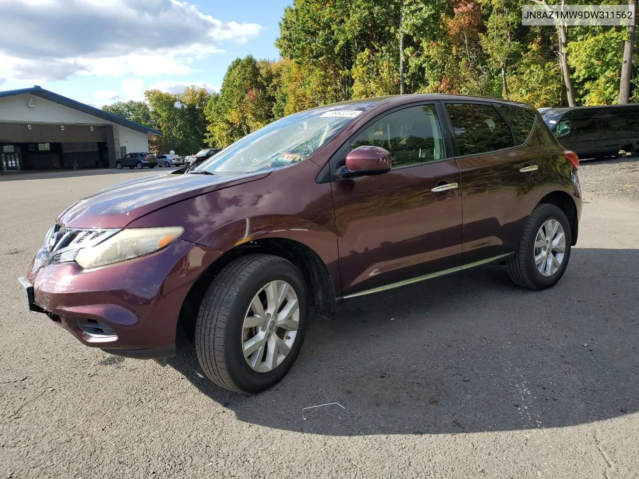 2013 Nissan Murano S VIN: JN8AZ1MW9DW311562 Lot: 73962274