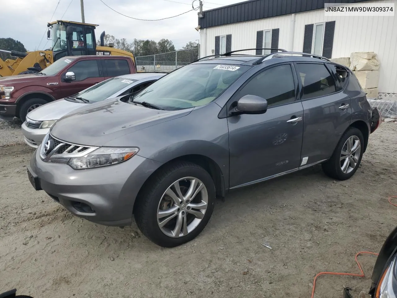 2013 Nissan Murano S VIN: JN8AZ1MW9DW309374 Lot: 74433614