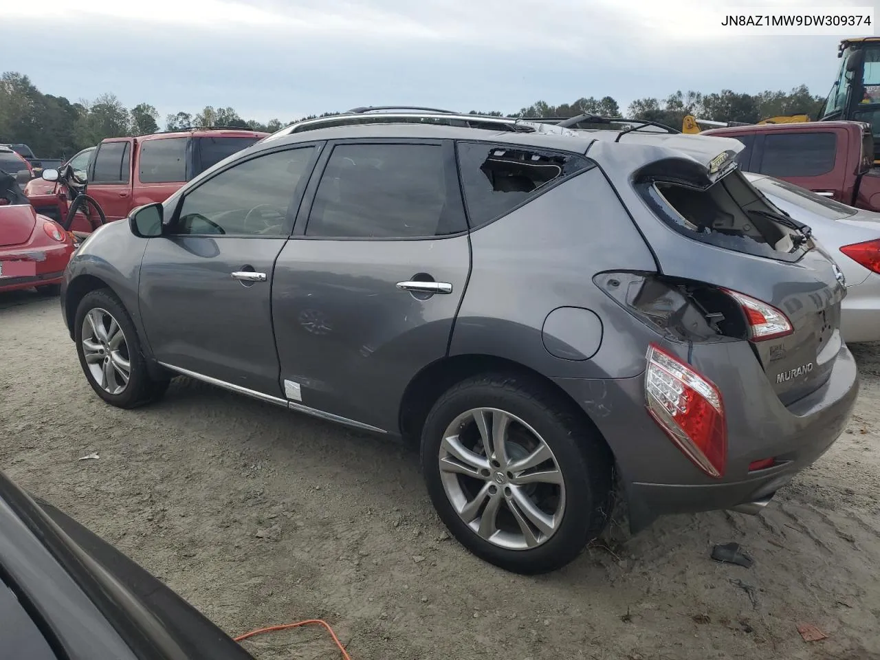 2013 Nissan Murano S VIN: JN8AZ1MW9DW309374 Lot: 74433614