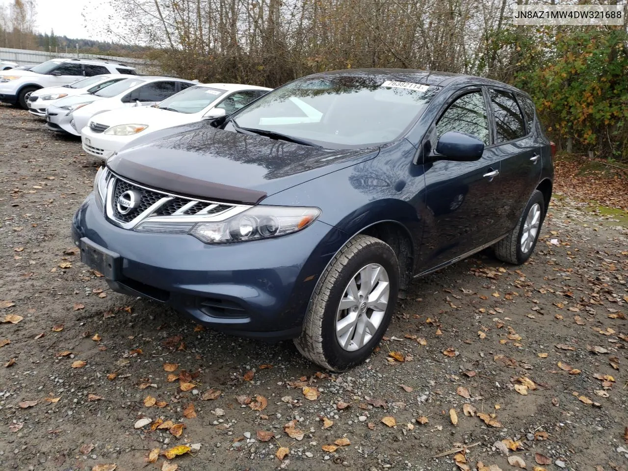 2013 Nissan Murano S VIN: JN8AZ1MW4DW321688 Lot: 76382114