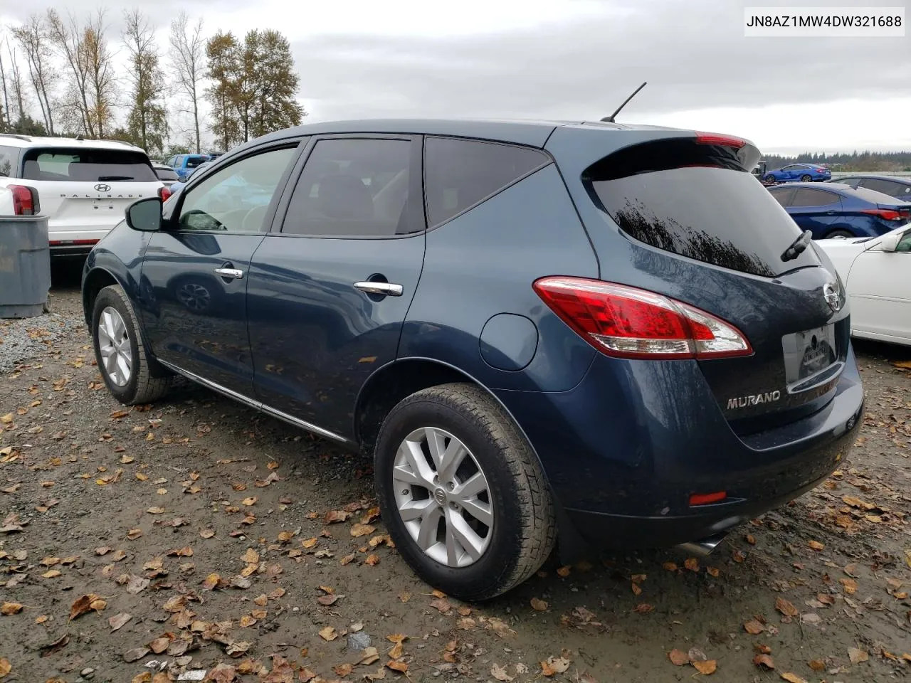 2013 Nissan Murano S VIN: JN8AZ1MW4DW321688 Lot: 76382114