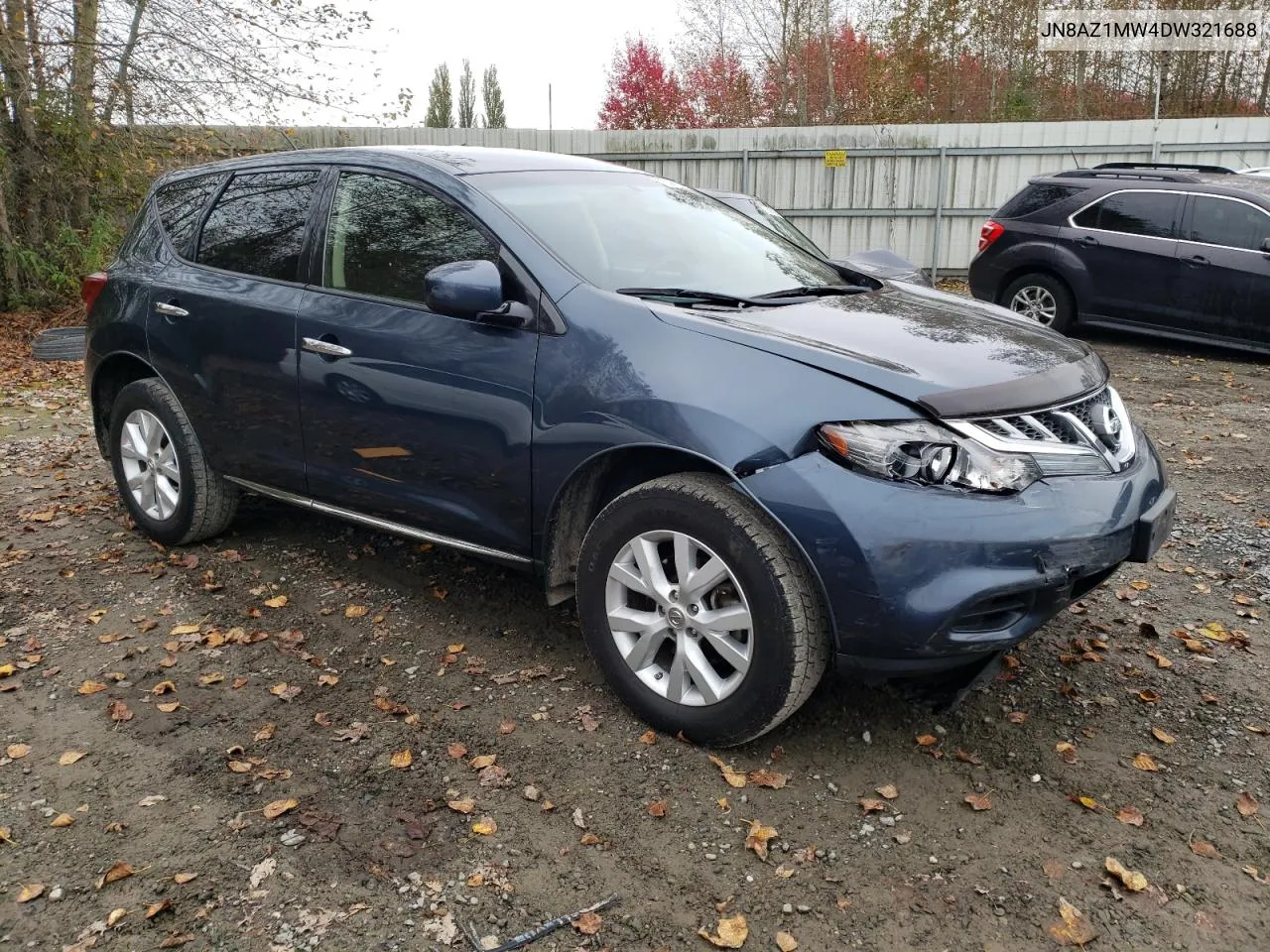 2013 Nissan Murano S VIN: JN8AZ1MW4DW321688 Lot: 76382114