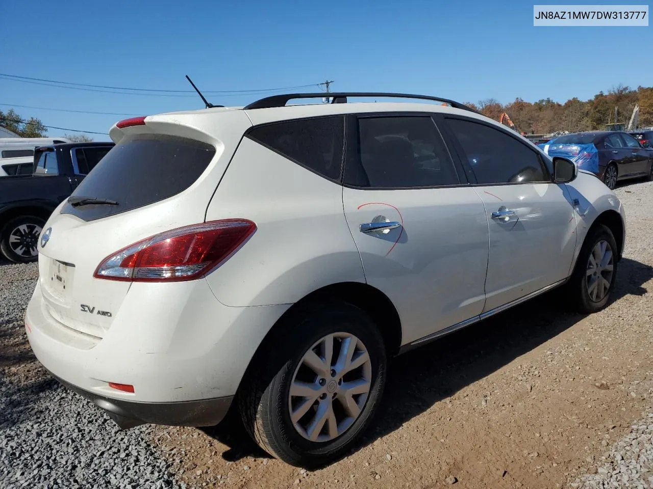 2013 Nissan Murano S VIN: JN8AZ1MW7DW313777 Lot: 76674384