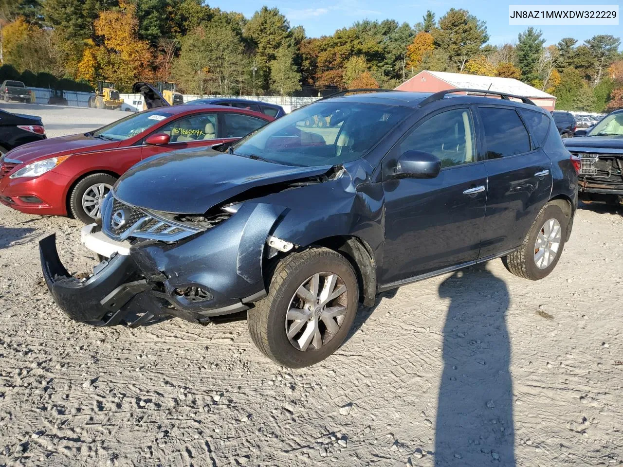 2013 Nissan Murano S VIN: JN8AZ1MWXDW322229 Lot: 76913804