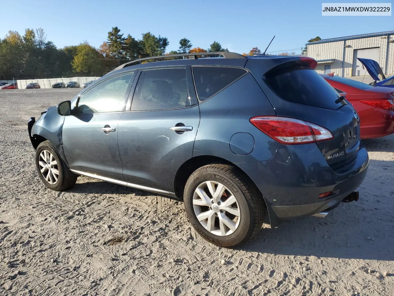 2013 Nissan Murano S VIN: JN8AZ1MWXDW322229 Lot: 76913804