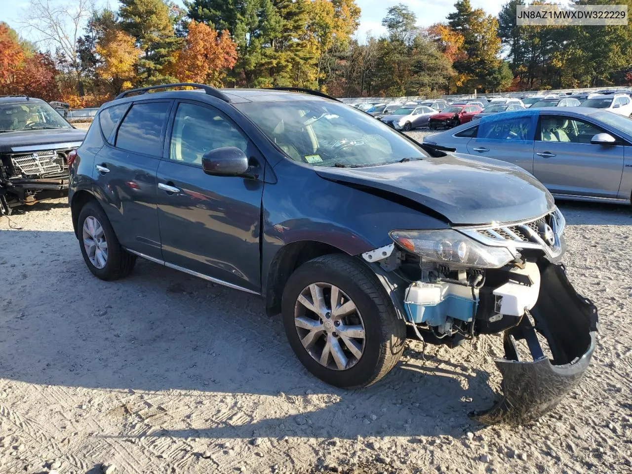 2013 Nissan Murano S VIN: JN8AZ1MWXDW322229 Lot: 76913804