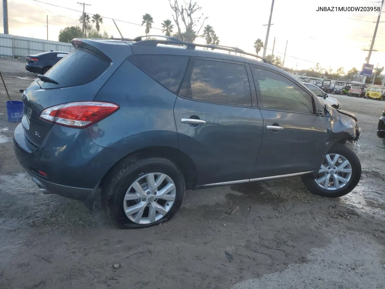 2013 Nissan Murano S VIN: JN8AZ1MU0DW203958 Lot: 77024204