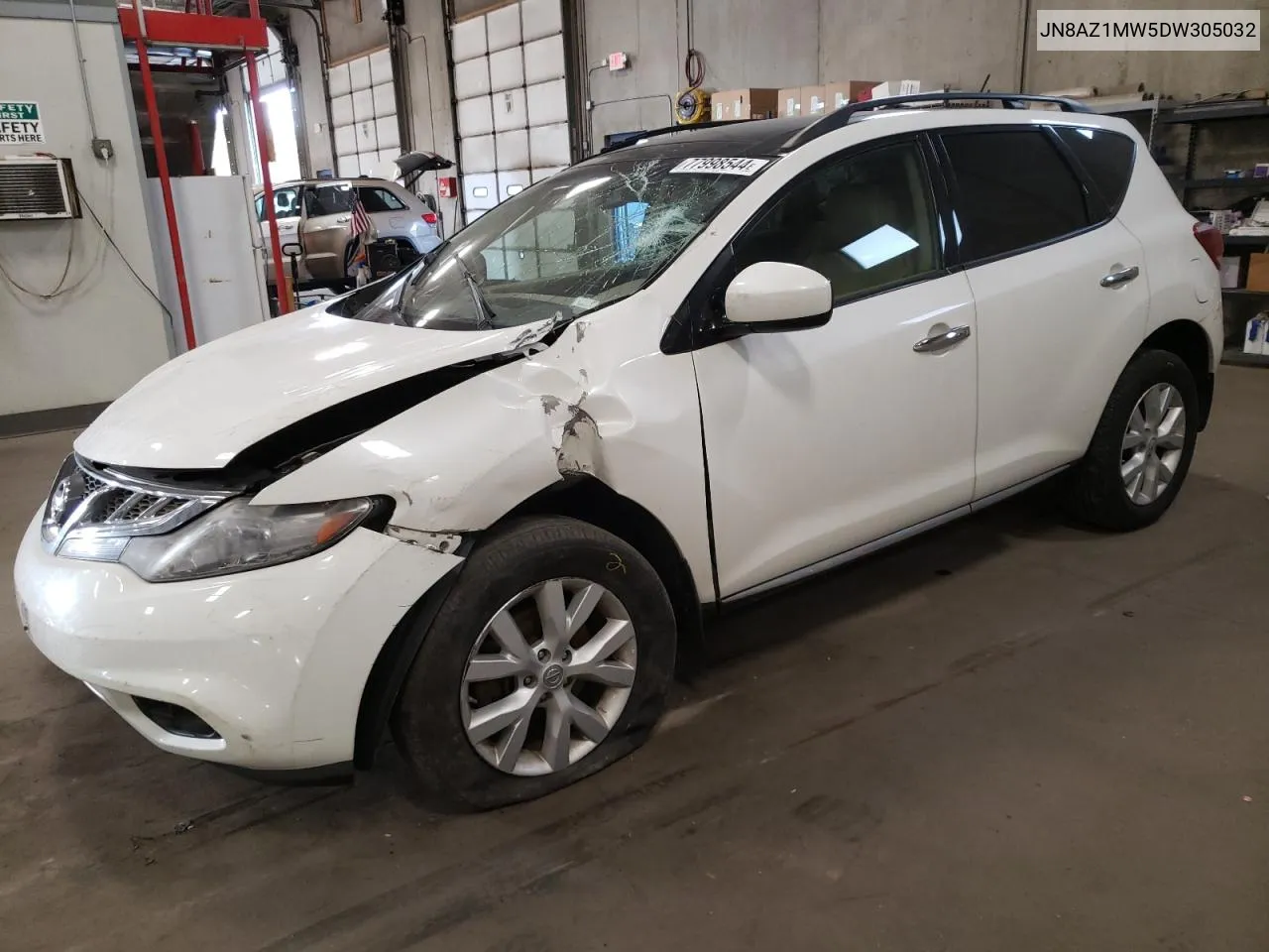 2013 Nissan Murano S VIN: JN8AZ1MW5DW305032 Lot: 77998544