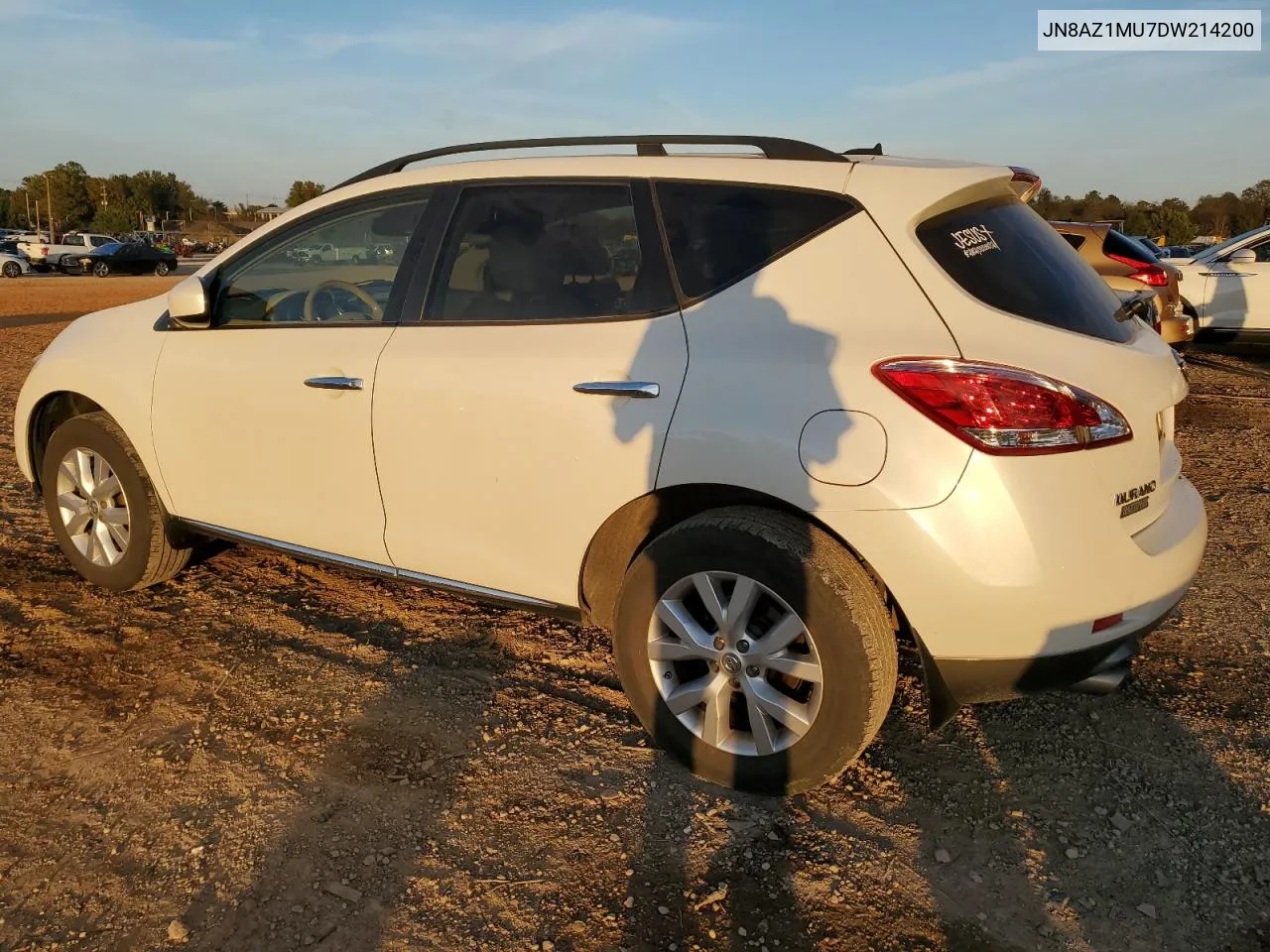 2013 Nissan Murano S VIN: JN8AZ1MU7DW214200 Lot: 78930844