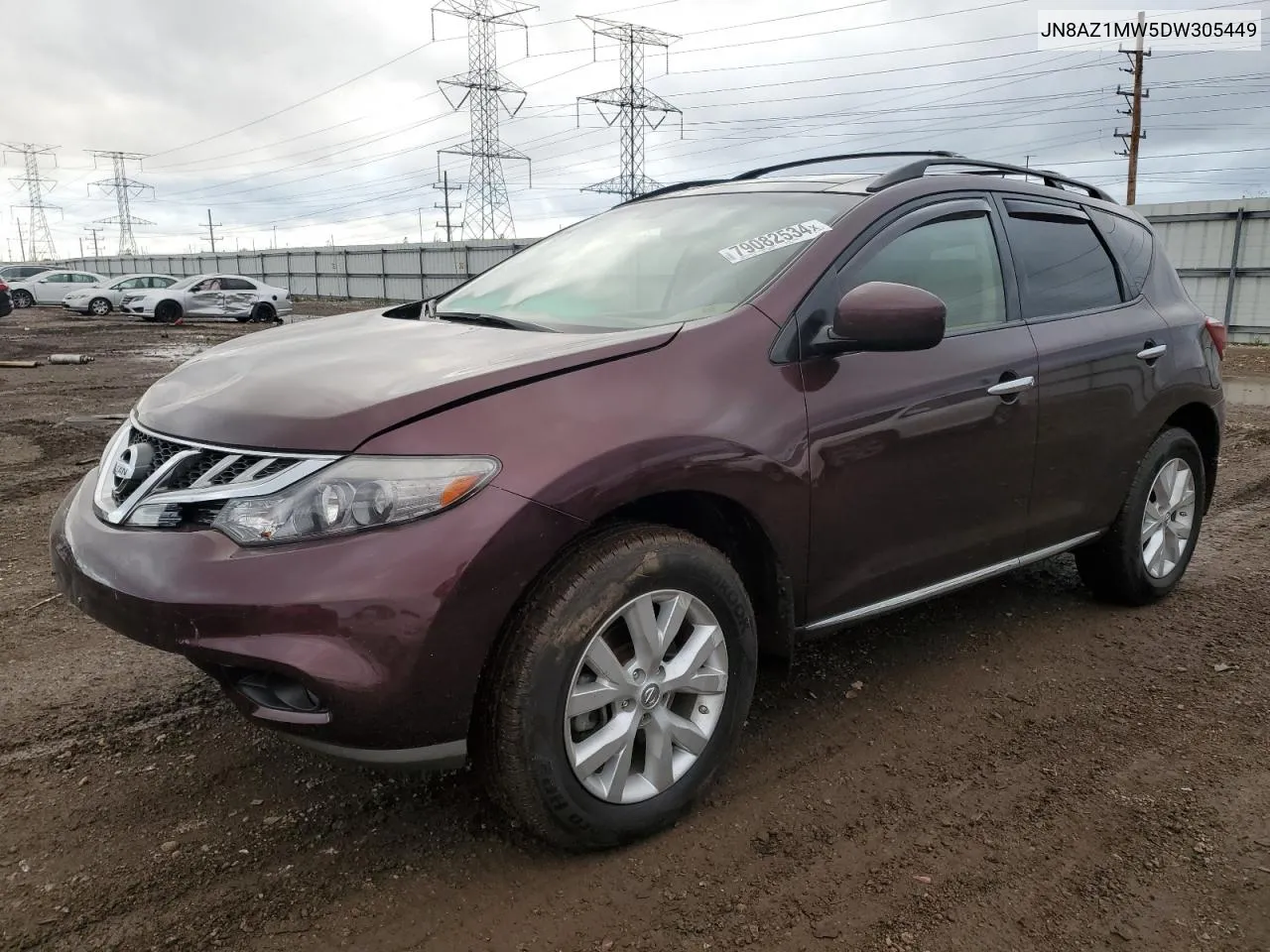 2013 Nissan Murano S VIN: JN8AZ1MW5DW305449 Lot: 79082534