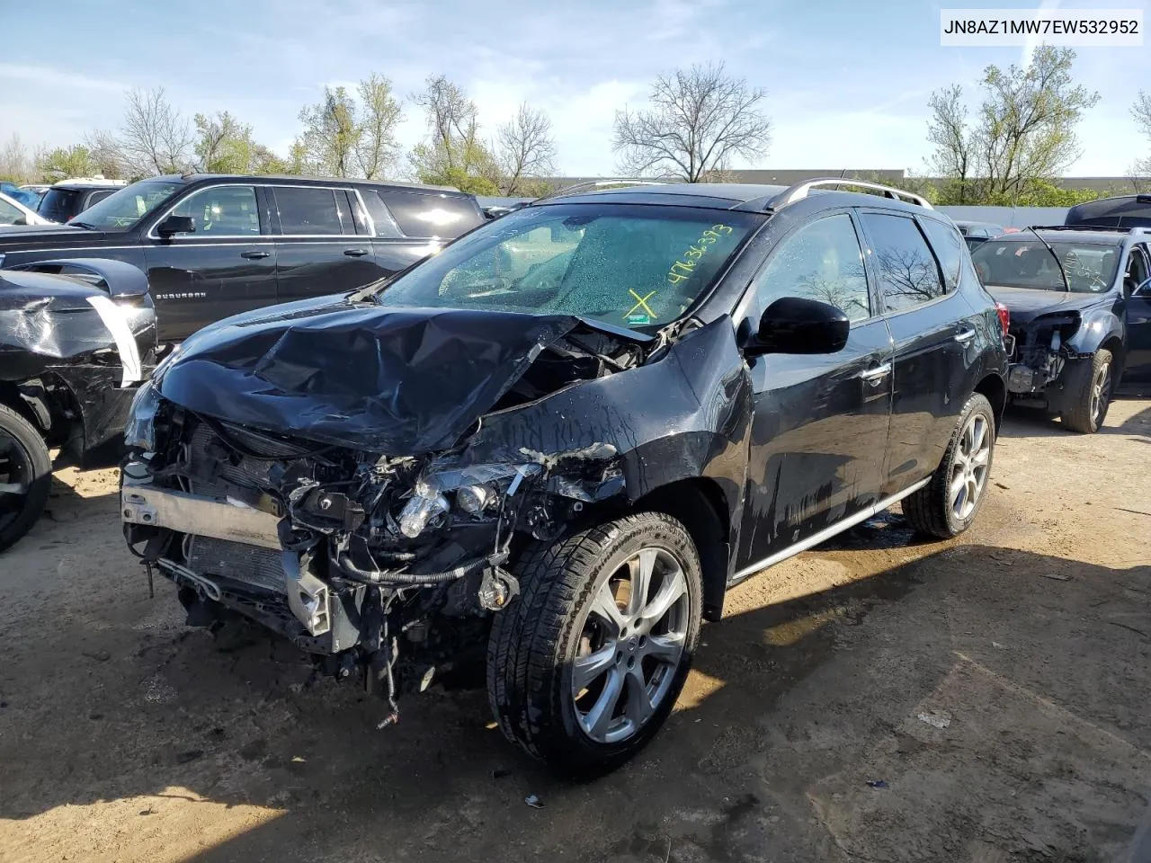 2014 Nissan Murano S VIN: JN8AZ1MW7EW532952 Lot: 47636393