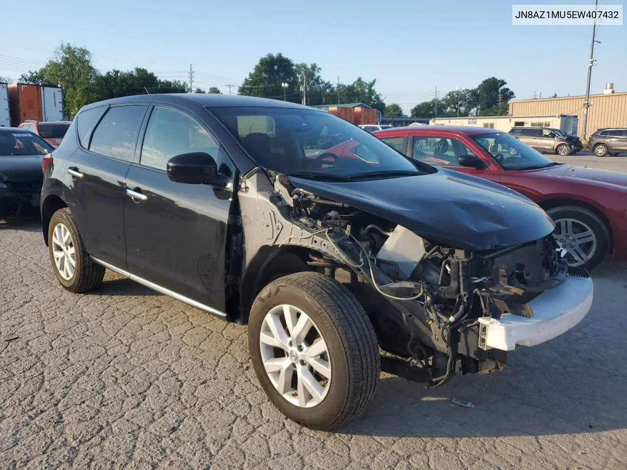 2014 Nissan Murano S VIN: JN8AZ1MU5EW407432 Lot: 55691134