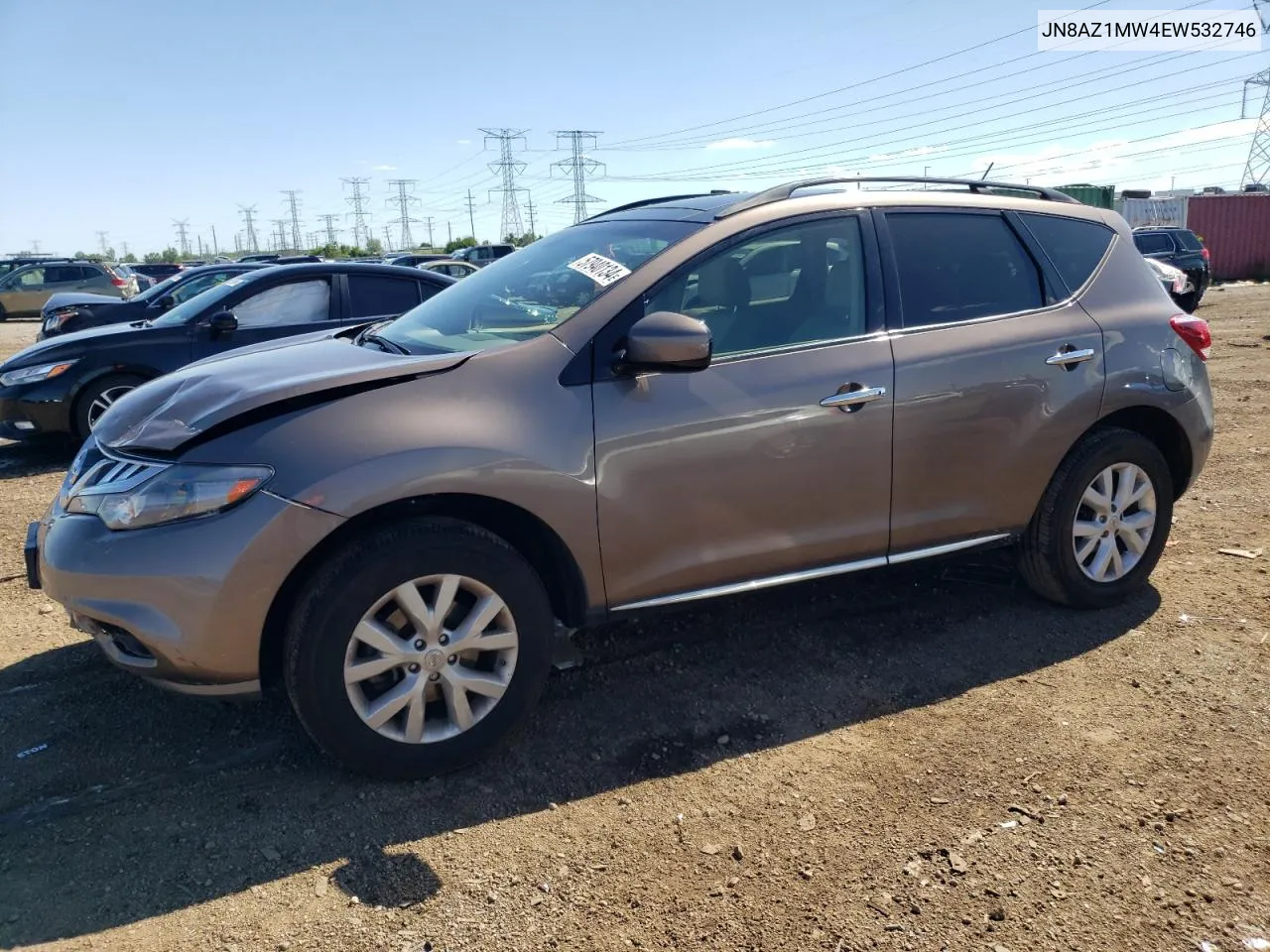 2014 Nissan Murano S VIN: JN8AZ1MW4EW532746 Lot: 57940134