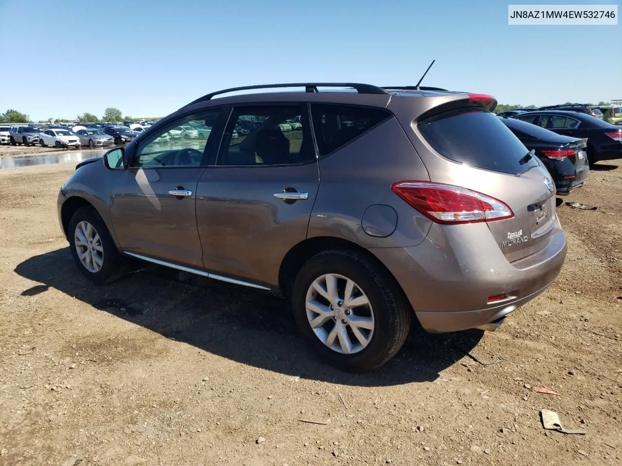 2014 Nissan Murano S VIN: JN8AZ1MW4EW532746 Lot: 57940134