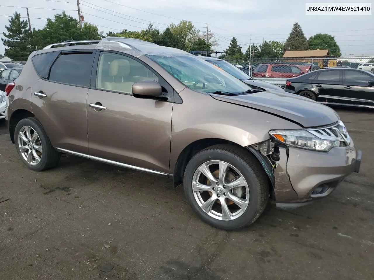 2014 Nissan Murano S VIN: JN8AZ1MW4EW521410 Lot: 59579204