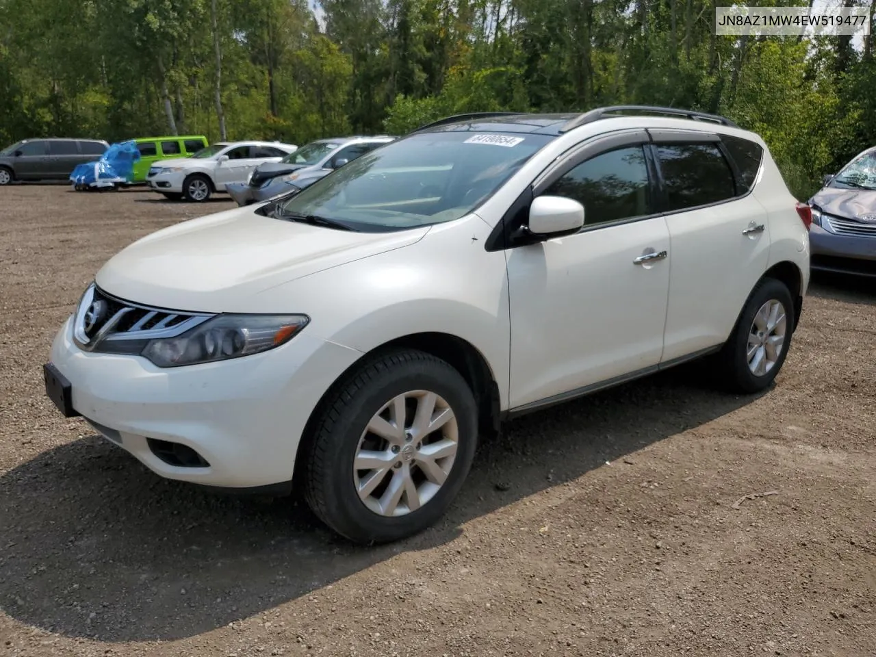 2014 Nissan Murano S VIN: JN8AZ1MW4EW519477 Lot: 64190654