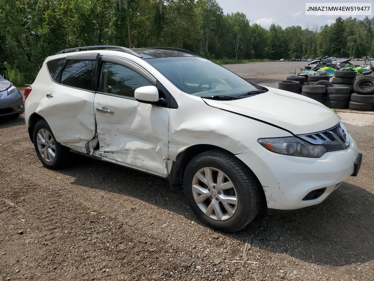 2014 Nissan Murano S VIN: JN8AZ1MW4EW519477 Lot: 64190654