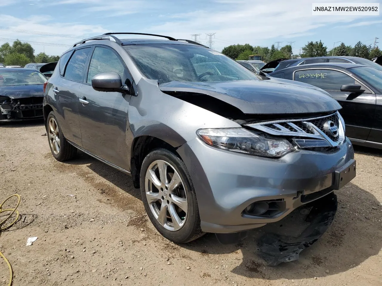 2014 Nissan Murano S VIN: JN8AZ1MW2EW520952 Lot: 66222374