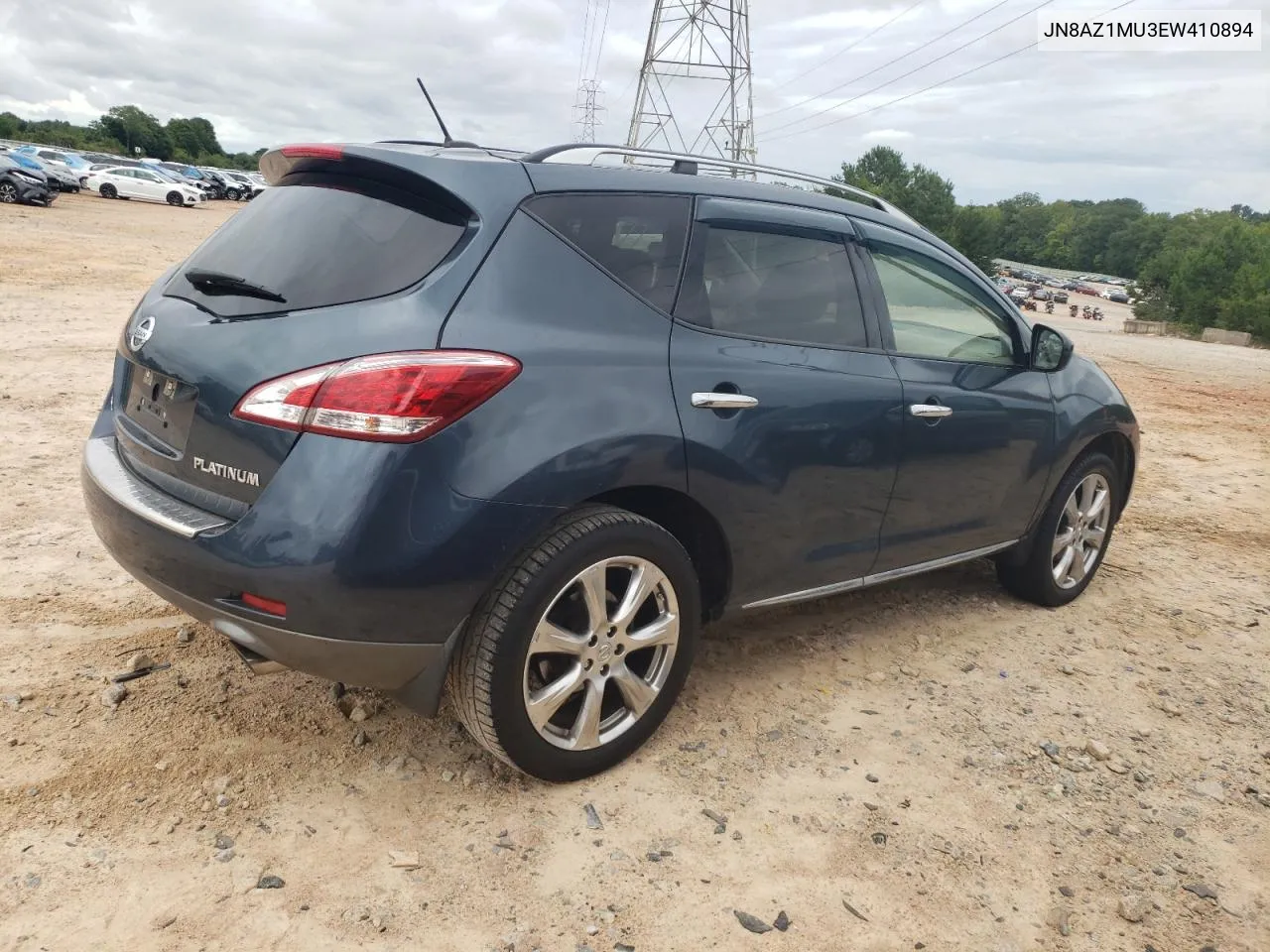 2014 Nissan Murano S VIN: JN8AZ1MU3EW410894 Lot: 66348294