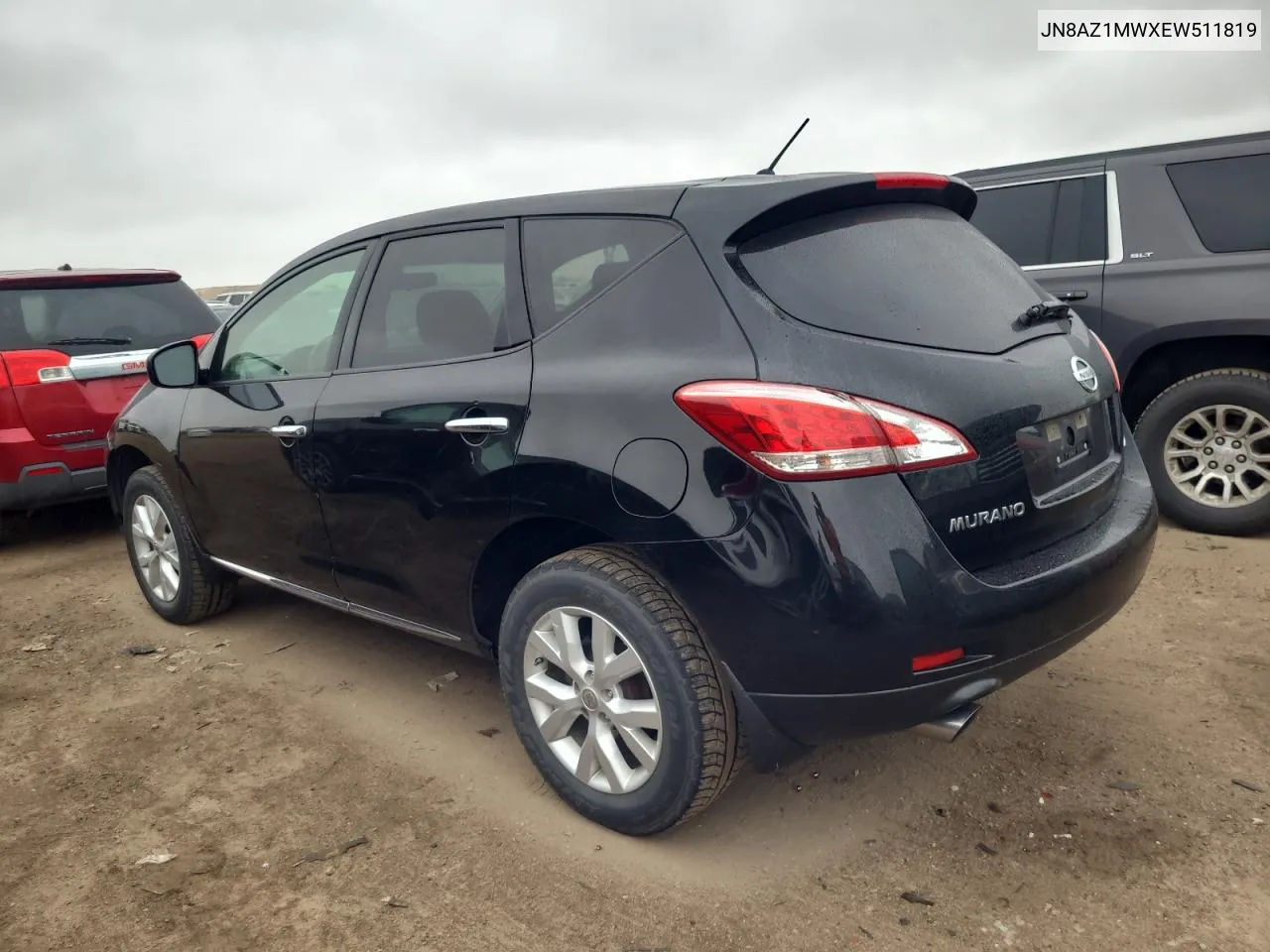 JN8AZ1MWXEW511819 2014 Nissan Murano S