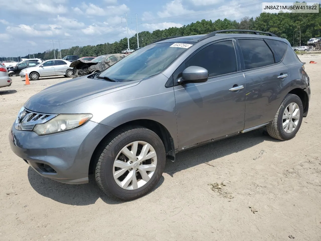 JN8AZ1MU5EW411822 2014 Nissan Murano S