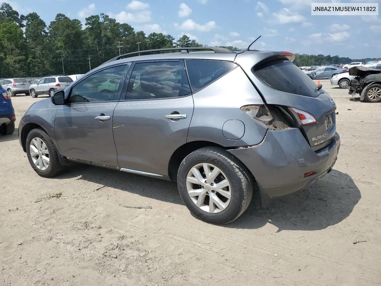 2014 Nissan Murano S VIN: JN8AZ1MU5EW411822 Lot: 66497594