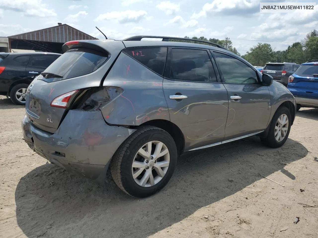 2014 Nissan Murano S VIN: JN8AZ1MU5EW411822 Lot: 66497594