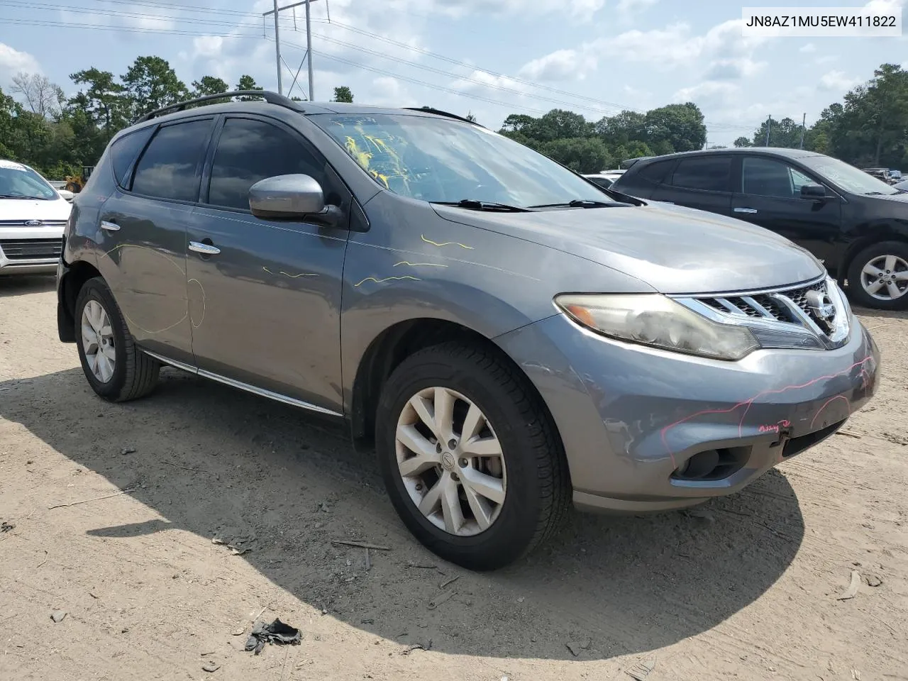 2014 Nissan Murano S VIN: JN8AZ1MU5EW411822 Lot: 66497594